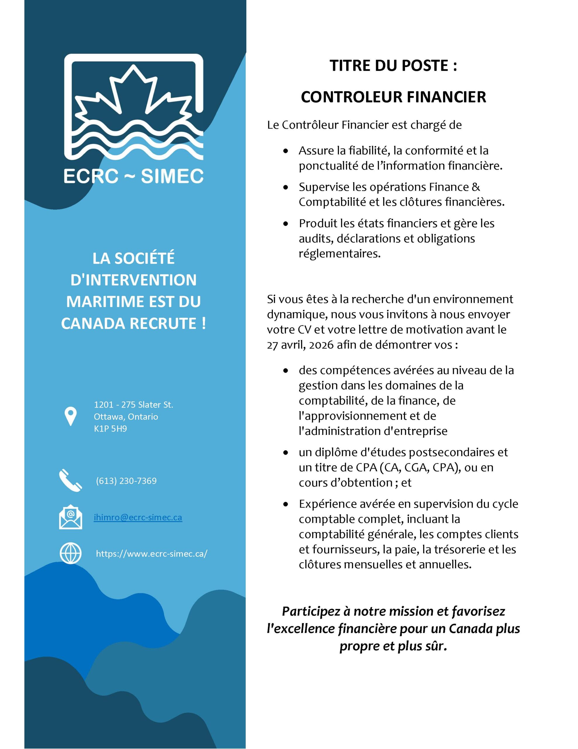 Contrôleur Financier